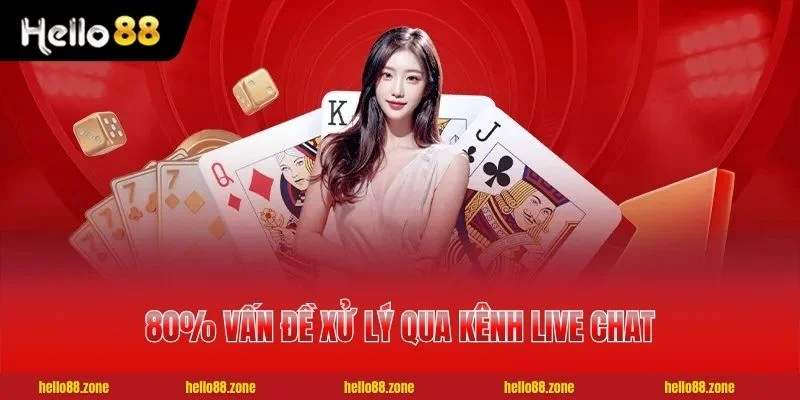 4 Cách Liên Hệ HELLO88 Phản Hồi Dưới 30 Giây, Phục Vụ 24/7 2 80% vấn đề xử lý qua kênh live chat